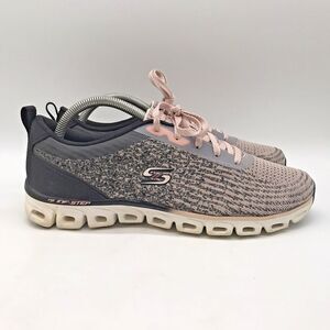 Skechers Glide Step Head Start Athletic Sneaker Women's 10 Pink 10432 5BKLP Shoe